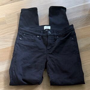 J. Crew Black 8” Toothpick Jeans